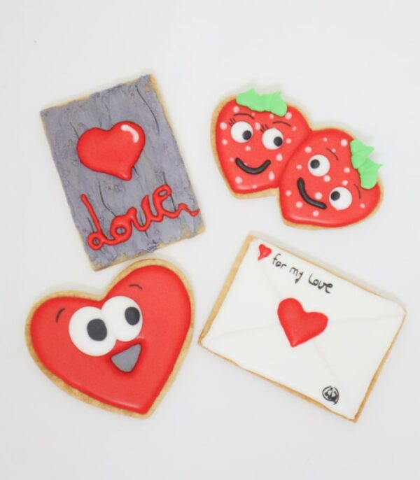 Curso online galletas de glasa San Valentín